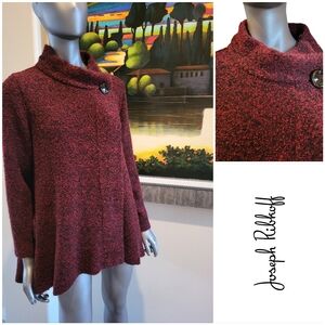 Joseph Ribkoff Red and Black Sweater - Size 8 004